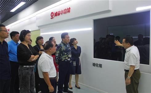 澳門第一國(guó)際投資發(fā)展有限公司董事長(zhǎng)胡家儀一行到成都中建材調(diào)研