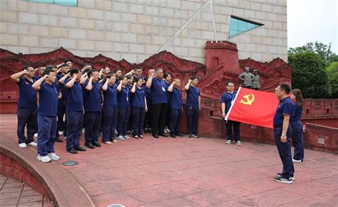 成都中建材黨委開展“黨旗飄揚(yáng)，奮斗有我”主題黨建活動